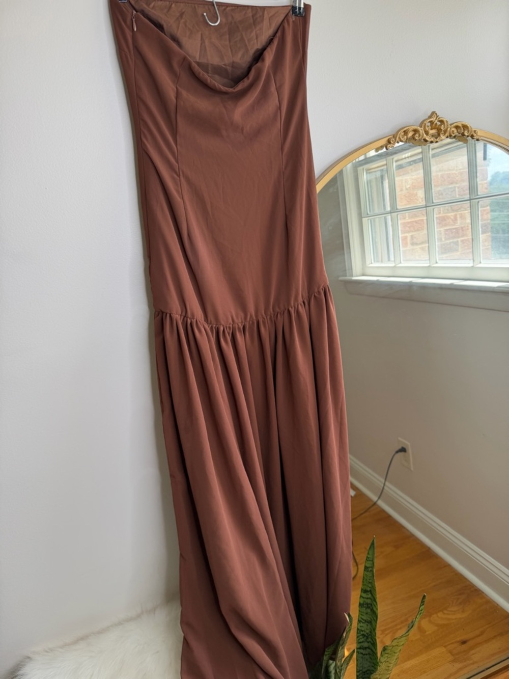 Peppermayo Brown Strapless Maxi Dress - Picture 5 of 7